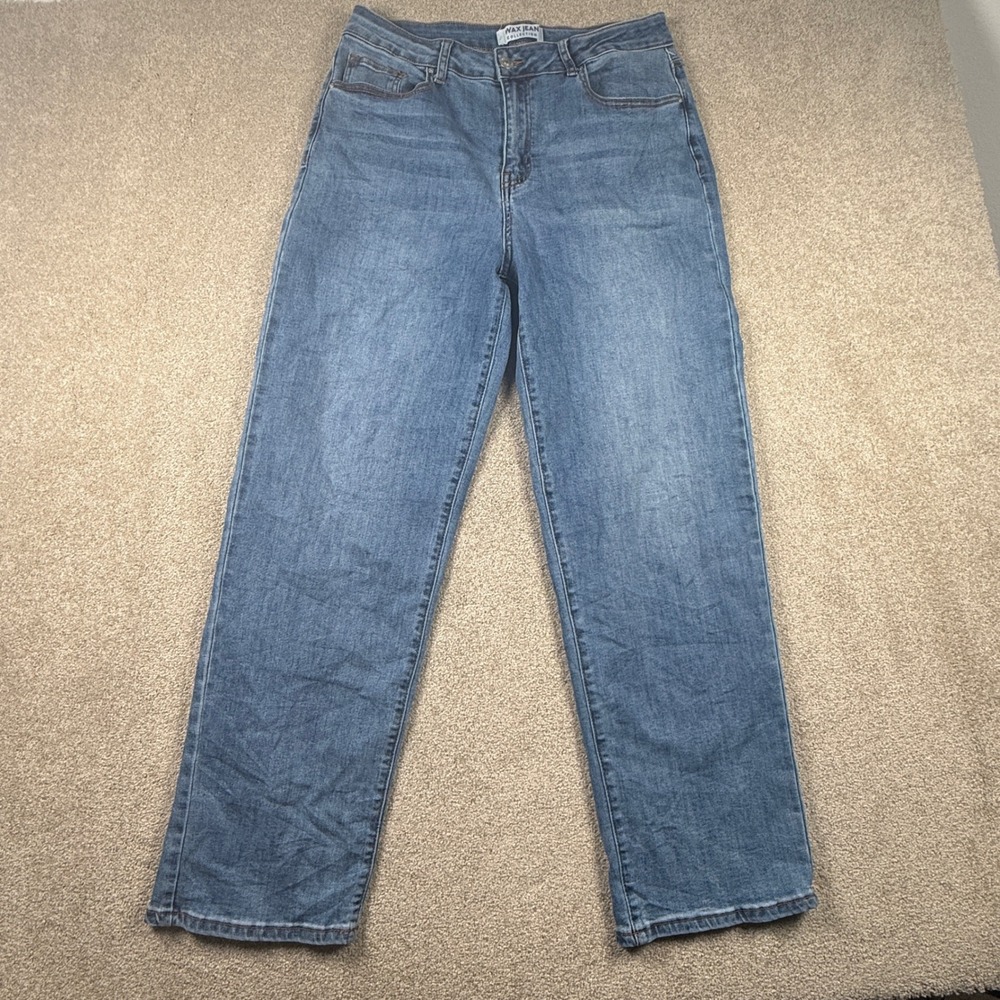 Wax Jean Collection Medium Wash High Rise Straight Leg Jeans 13/31 90384
